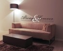 Always & Forever Quotes Wall Decal Love Quote Vinyl Art Stickers